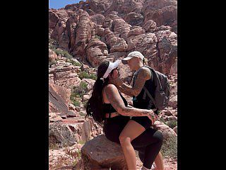 Caught in the act making out and grinding in a national park