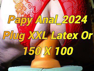 Papy et son Gros Plug Latex Or XXL 100 X 150